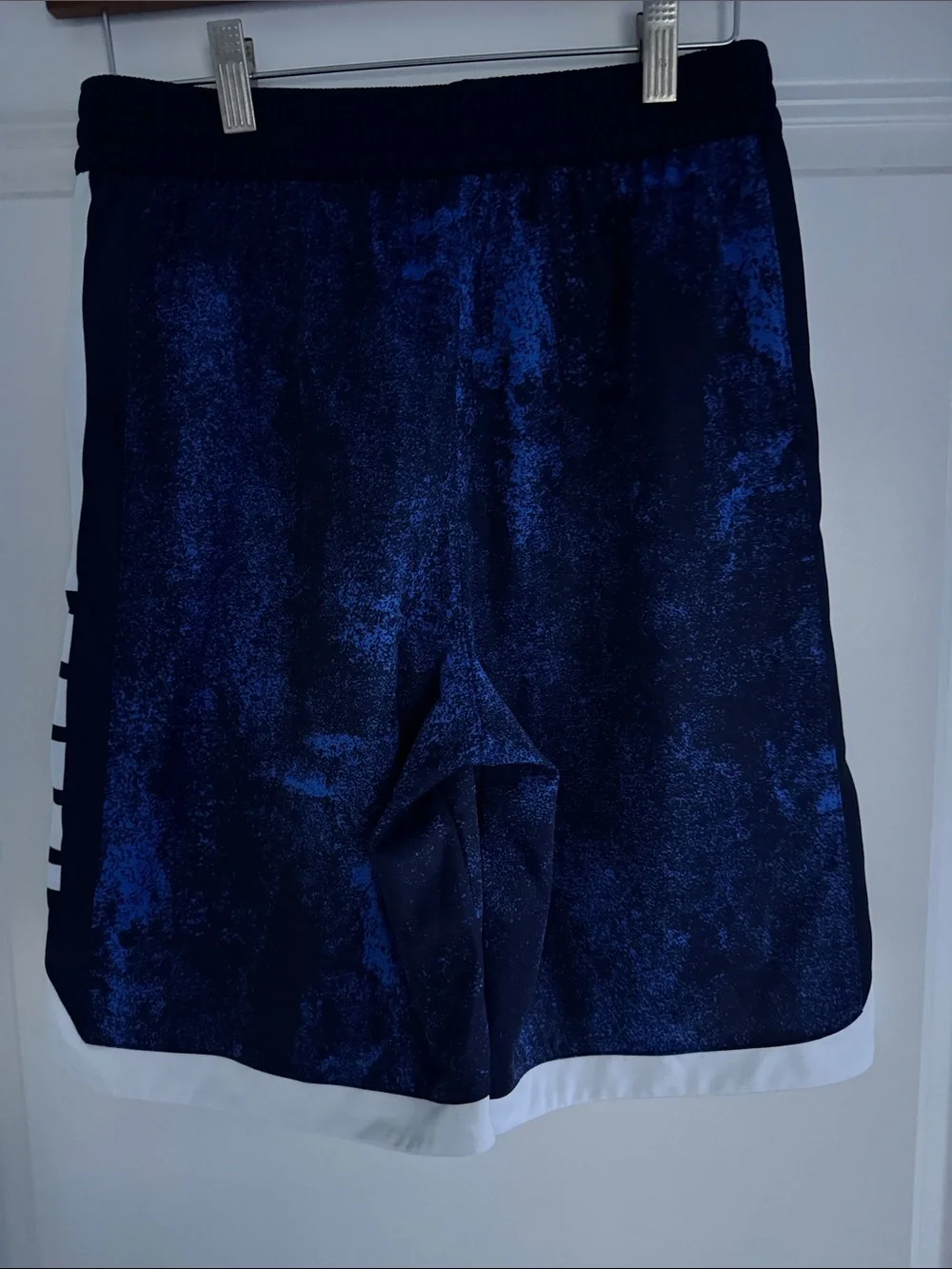NWOT Kids Nike Jordan Regular Fit Blue Spatter Elite Drawstring Shorts XL